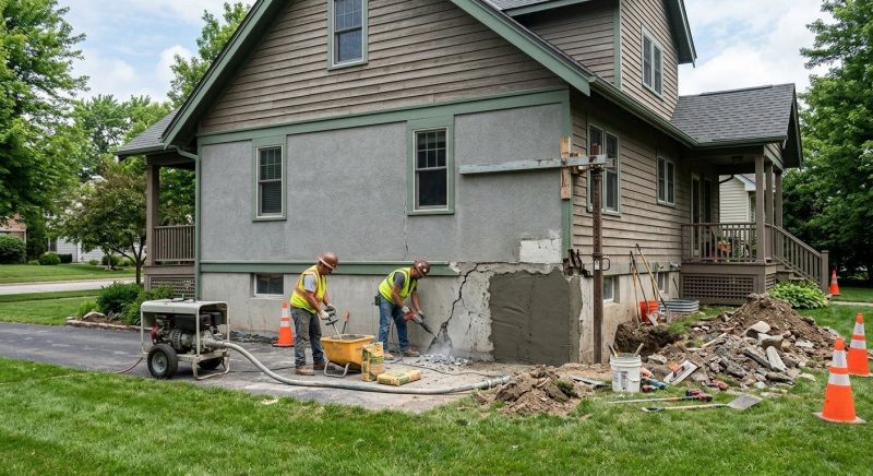 Building Foundation Repair in Bennington, NE