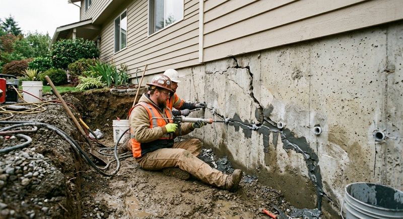 Cracked Foundation Repair in Louisville, NE