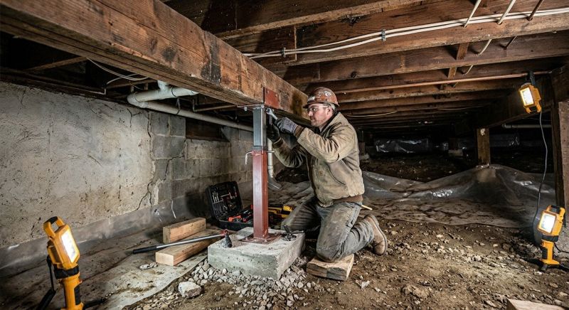 Crawlspace Foundation Repair in Council Bluffs, IA