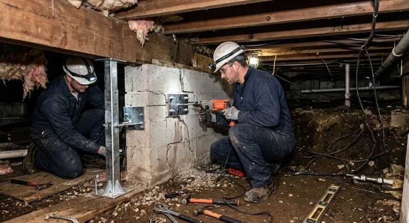 Crawlspace Foundation Repair in Pottawattamie County, IA