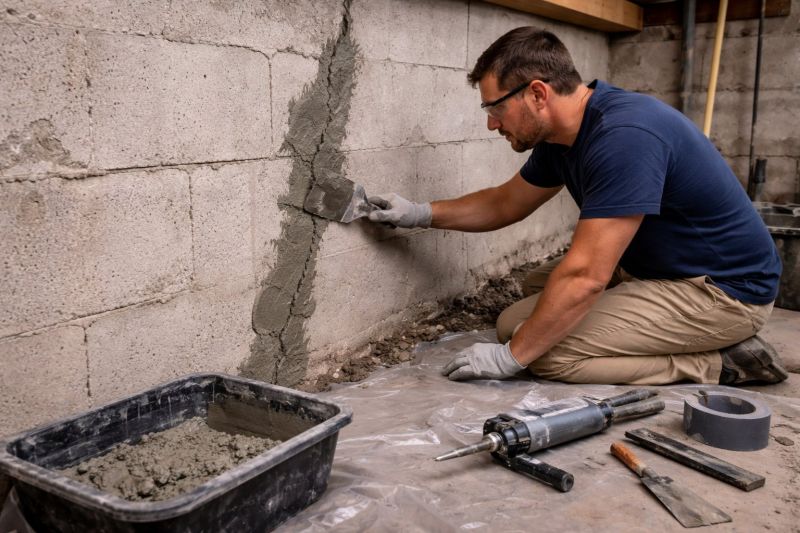 Foundation Crack Repair in Fremont, NE