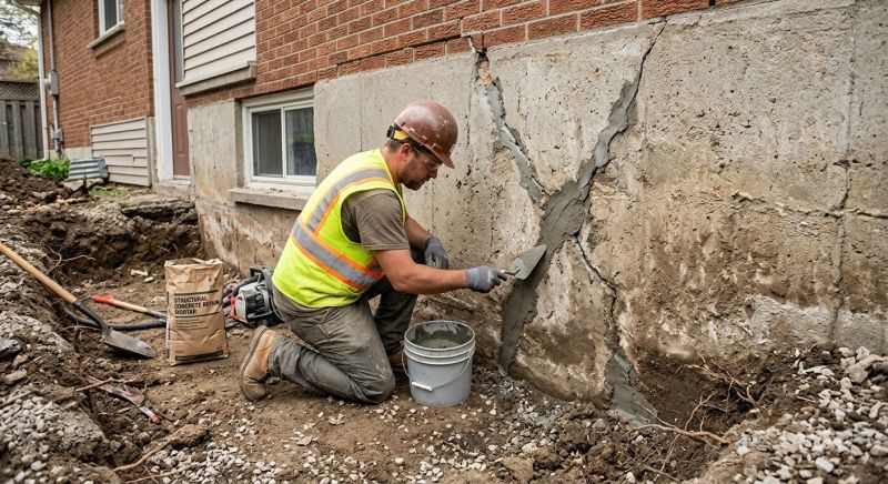 Foundation Crack Repair in Louisville, NE