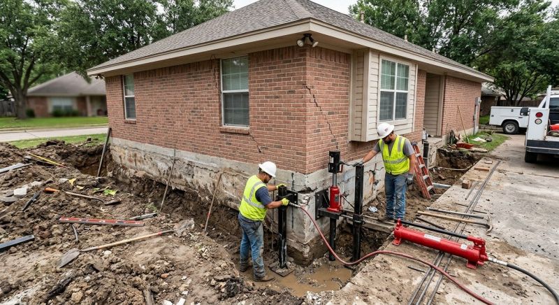 House Foundation Repair in Pottawattamie County, IA