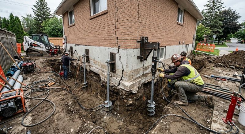 Sinking Foundation Repair in Fremont, NE